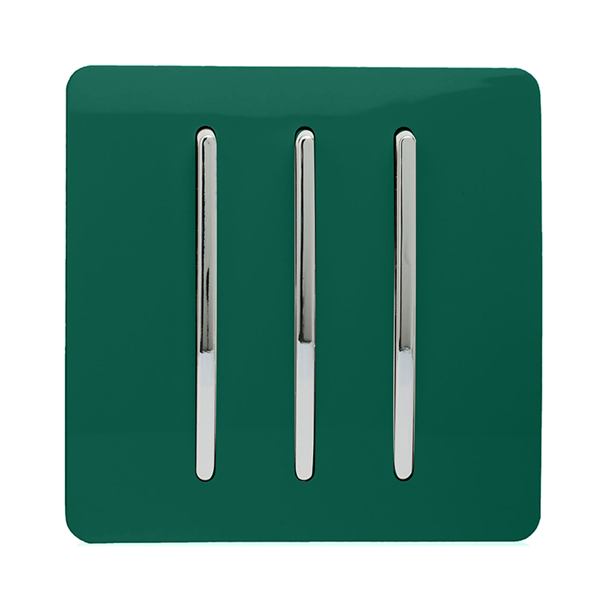 ART-SS6DG  3 Gang 2 Way 10 Amp Rocker Dark Green
